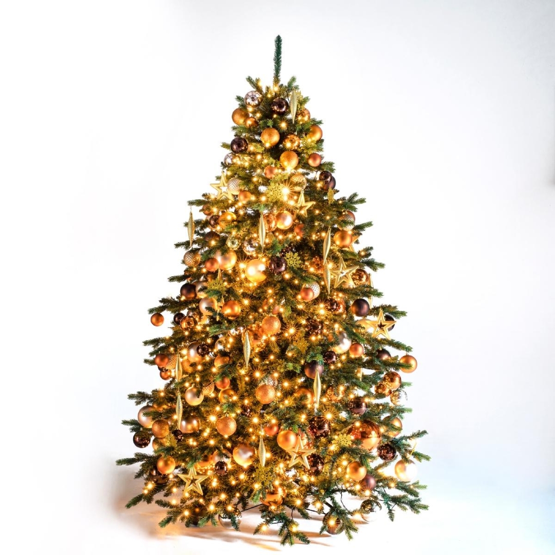 kerstboom Amber Cognac 210cm