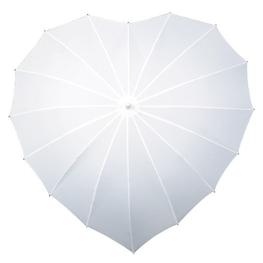 klasse Soeverein ondernemen Love Paraplu wit - Bobo Verhuur Rotterdam