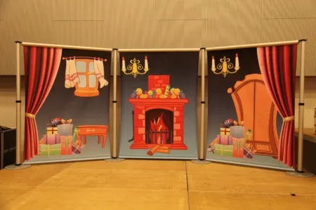 Rol down decor Sint en Kerst