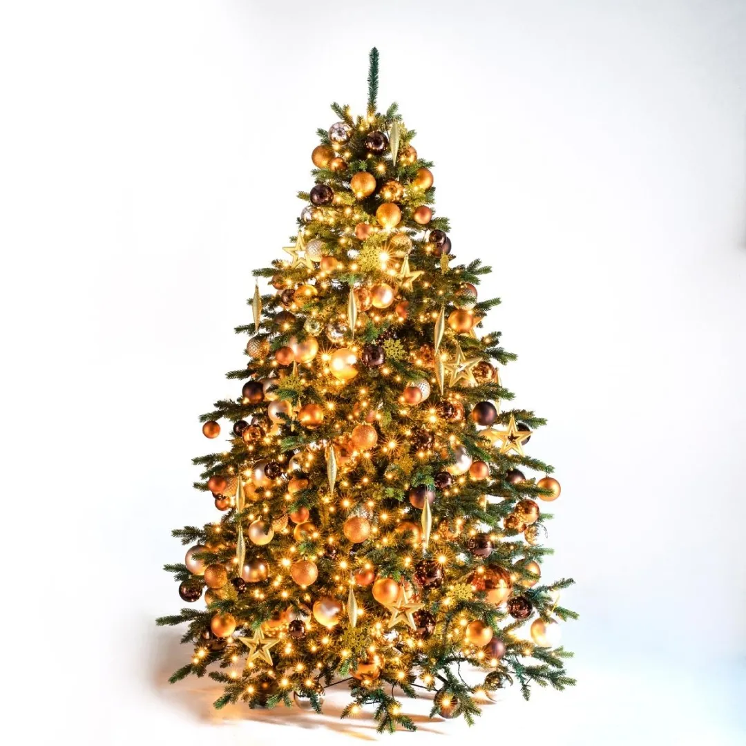 kerstboom Amber Cognac 210cm