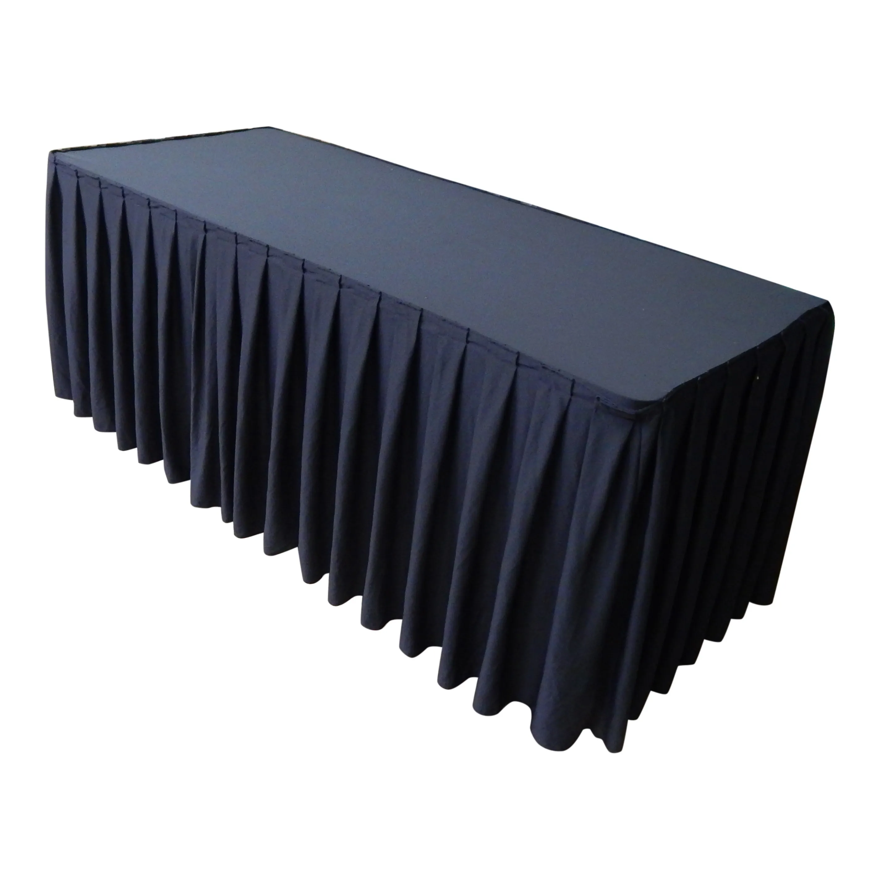 Buffettafelkleed met rok Zwart