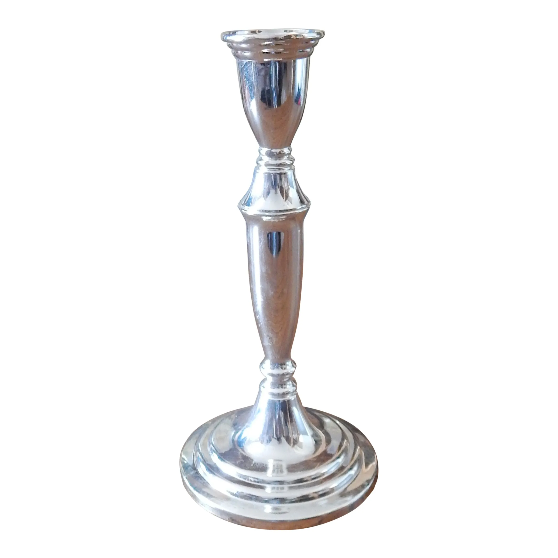 Kandelaar 1 Arm verzilverd