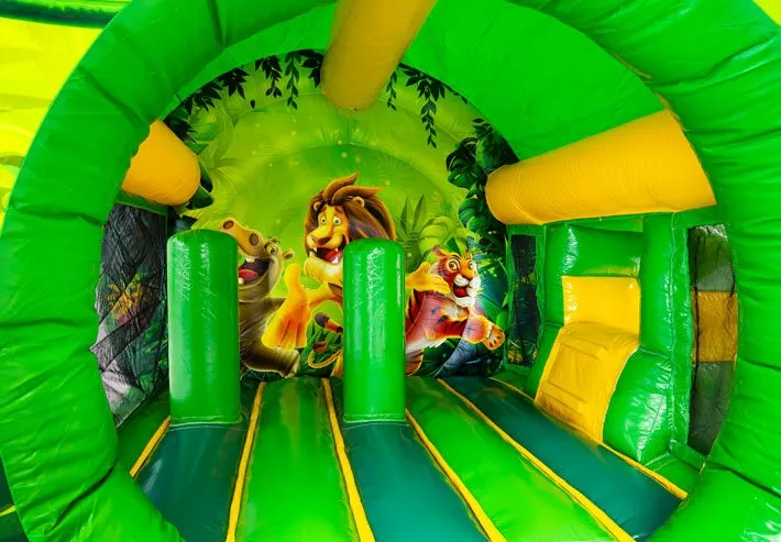 Bouncedome met Slide Jungle 4,2 x 5,2 x 3,4m