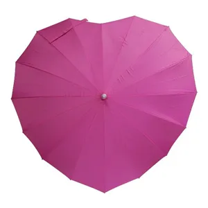 Love paraplu donker roze