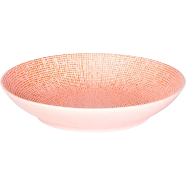 Bord diep Cubical 23 cm Roze