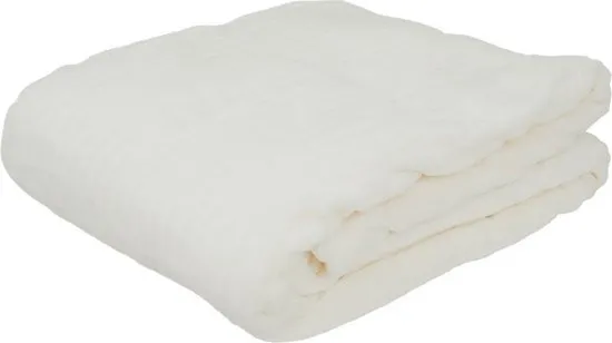 Fleece plaid 180x130cm wit