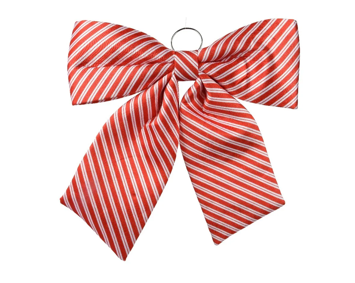 Strik rood/wit gestreept