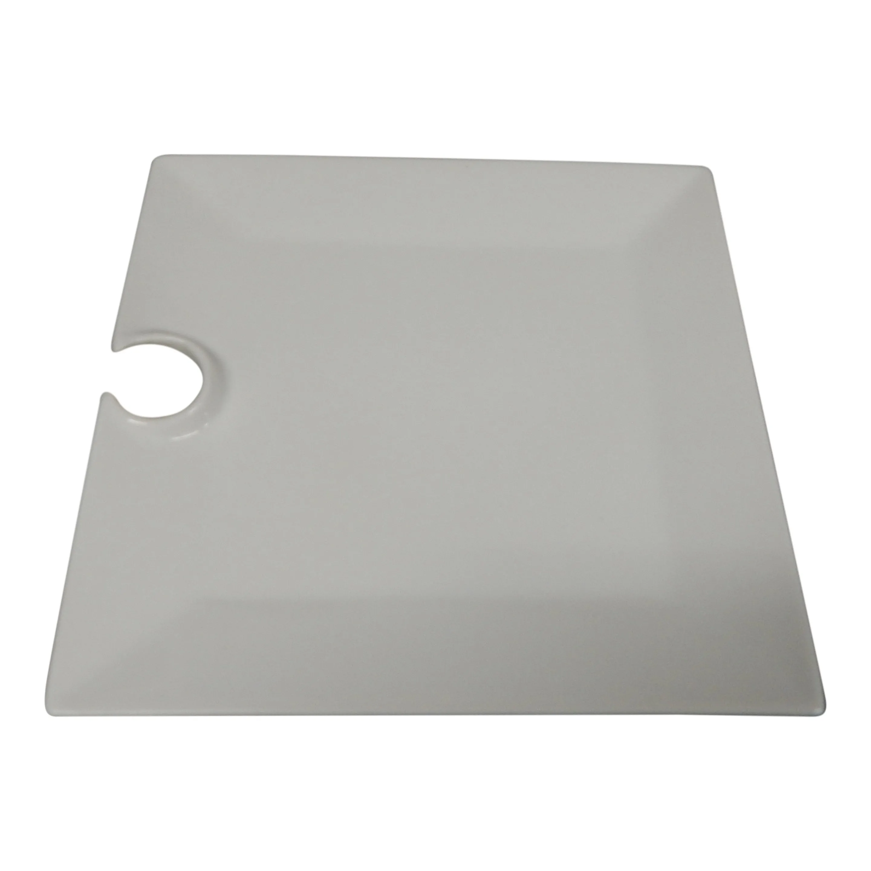 Receptie bord vierkant wit