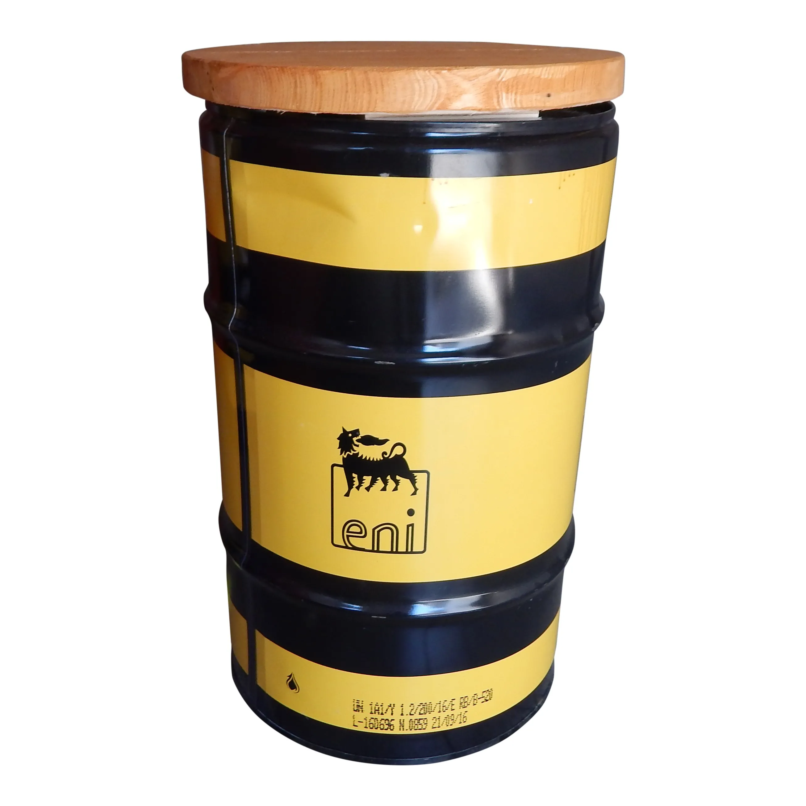 Oliedrum Staantafel zwart/geel