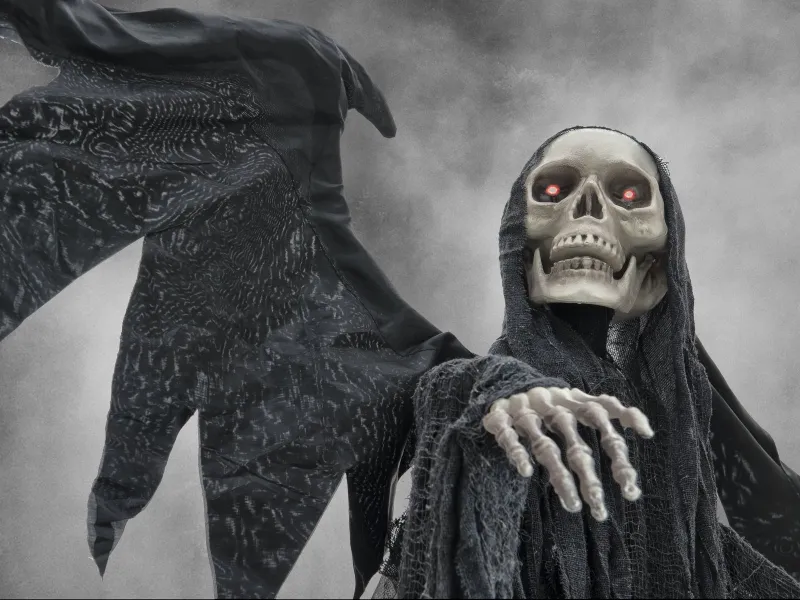 Halloween Black Angel, 175x100x66cm