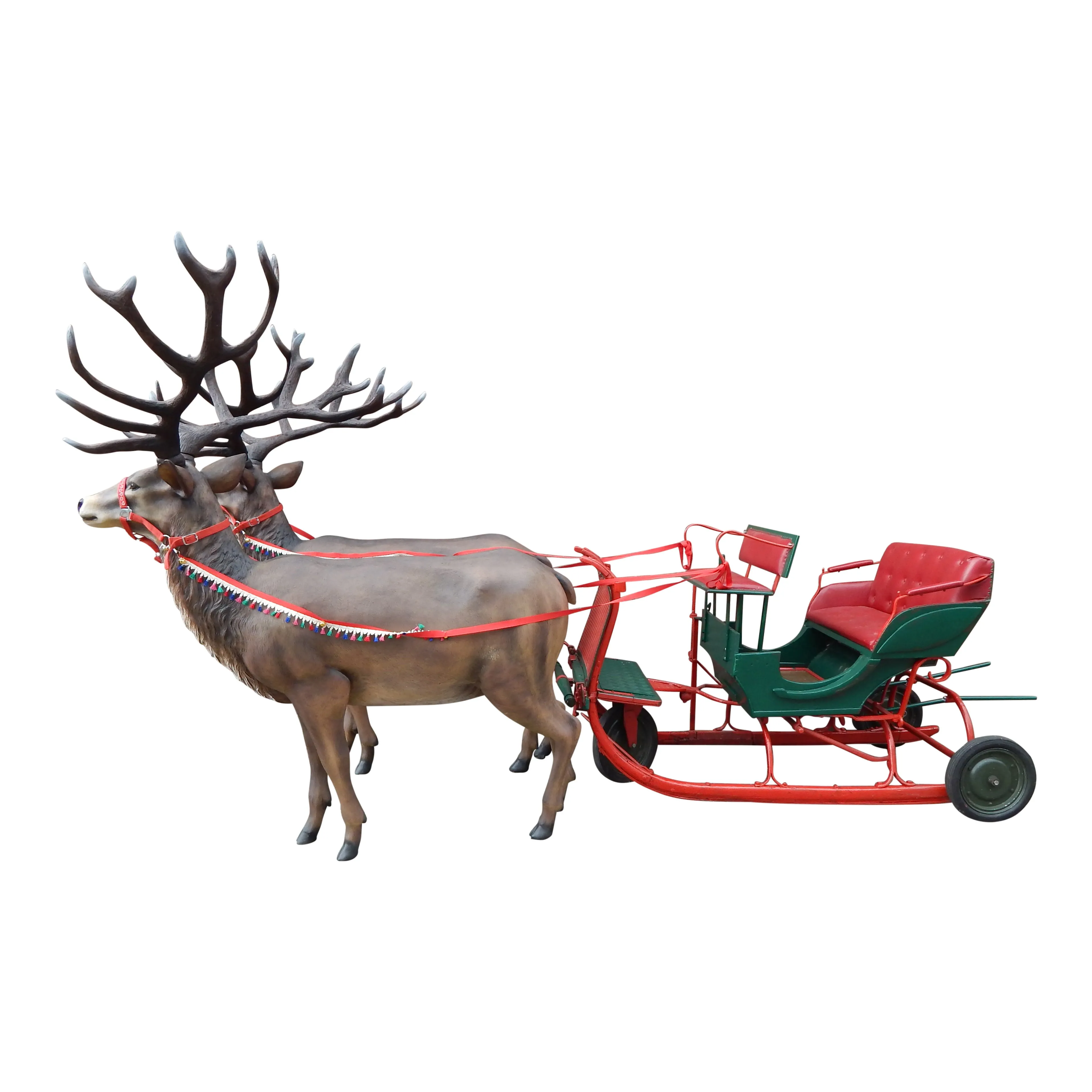 Arrenslee met 2 rendieren