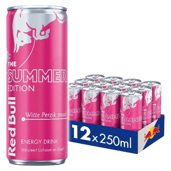 RED BULL WHITE PEACH BLIK RET 12X25CL