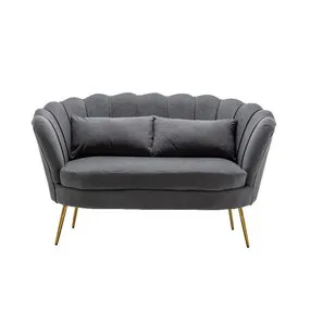 Trouwbankje velvet grijs