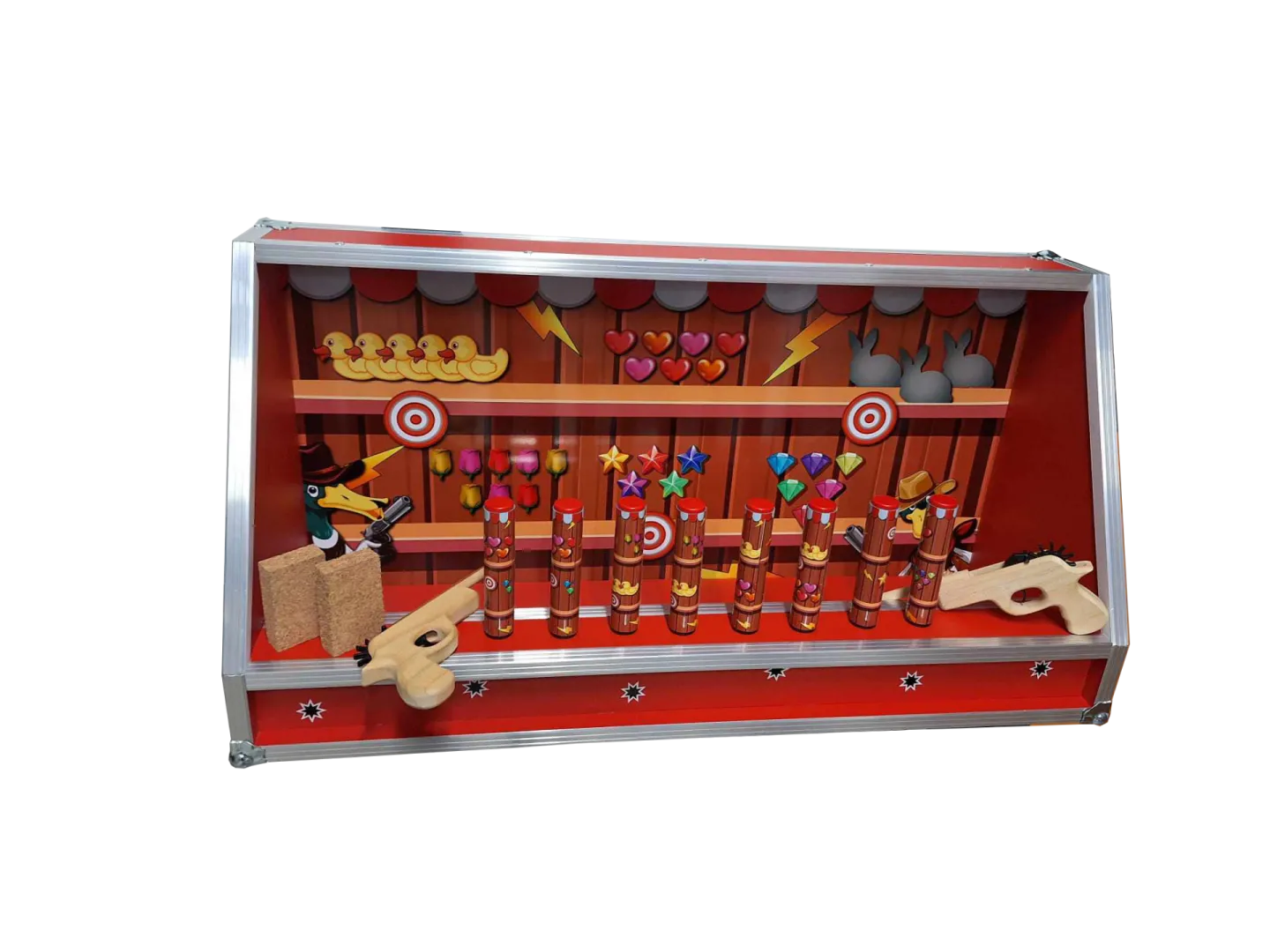 Elastiek pistolen - Schiettent