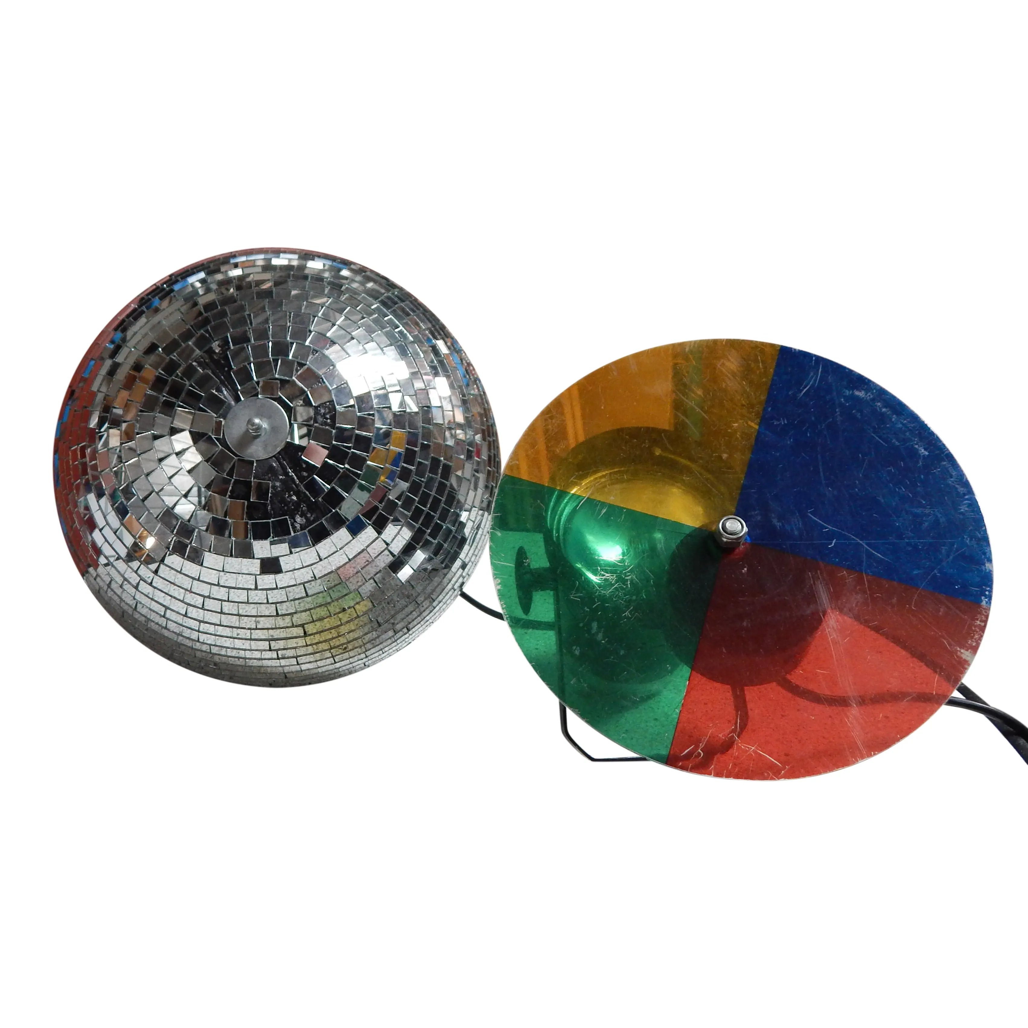 Discoset lamp en spiegelbol