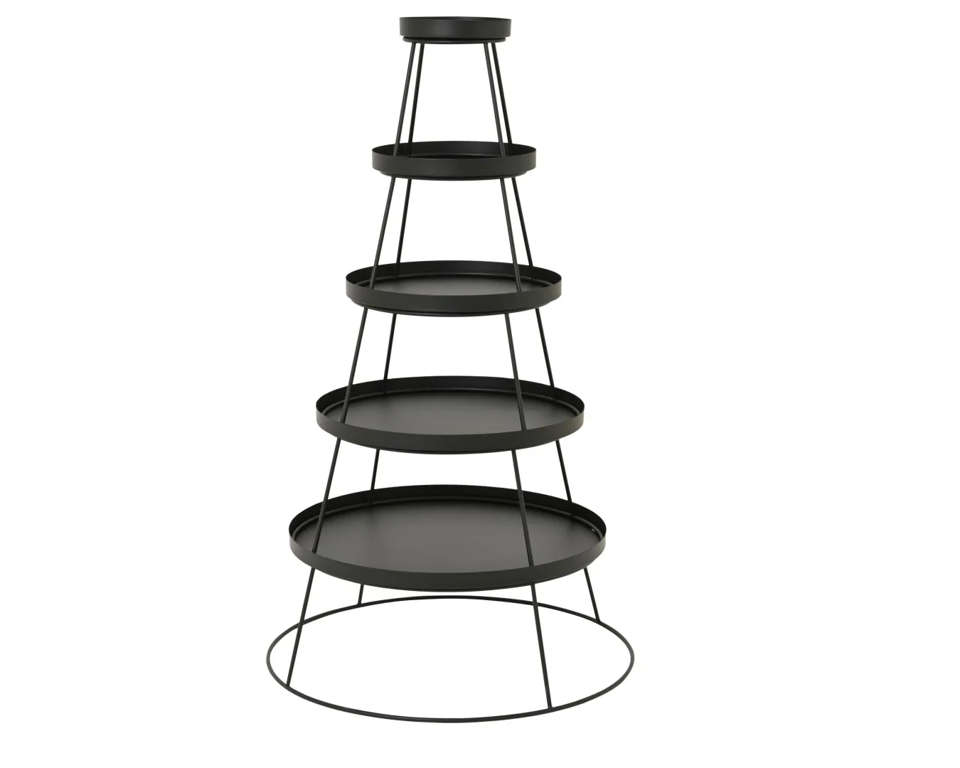 Etagere ijzer zwart