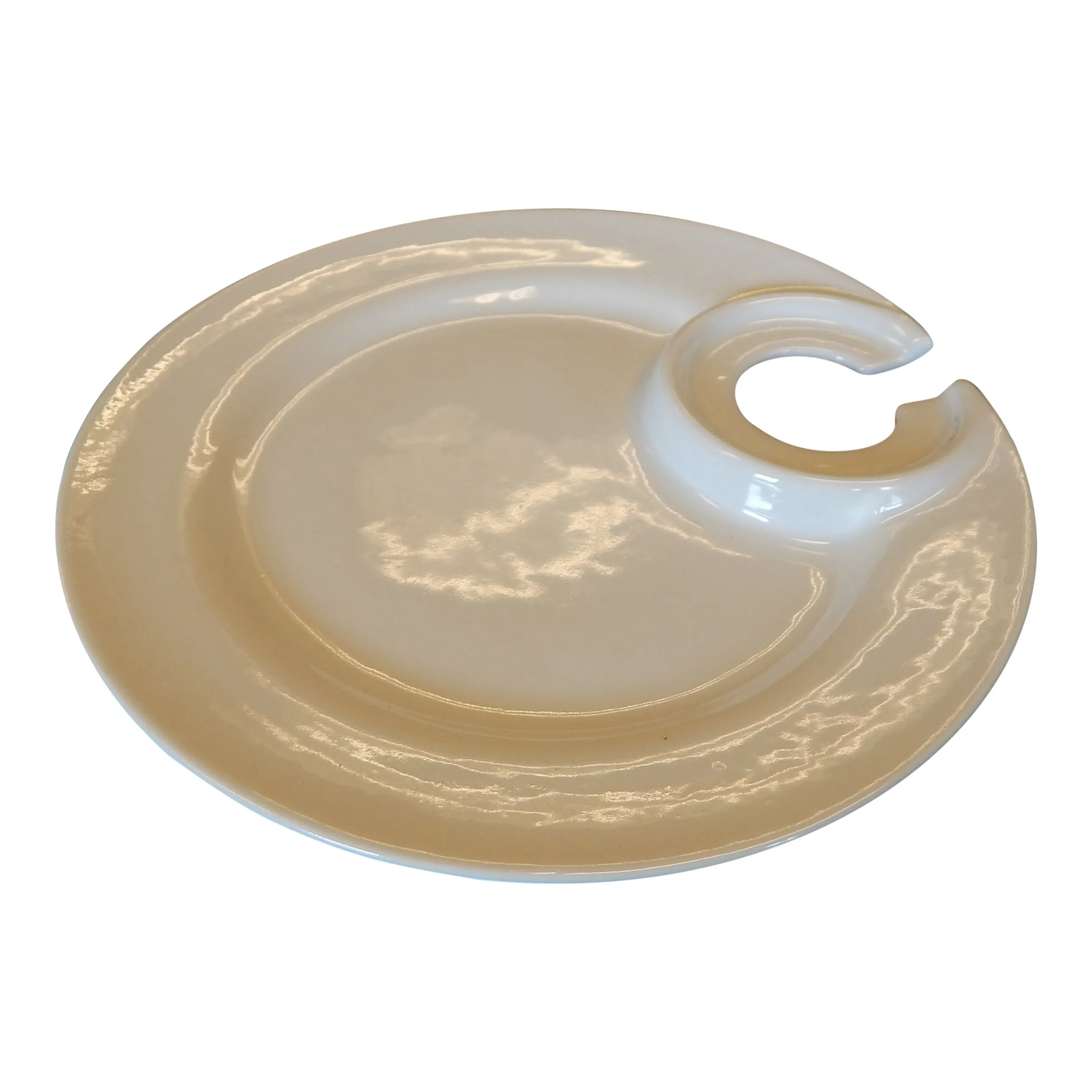 Receptie bord rond wit